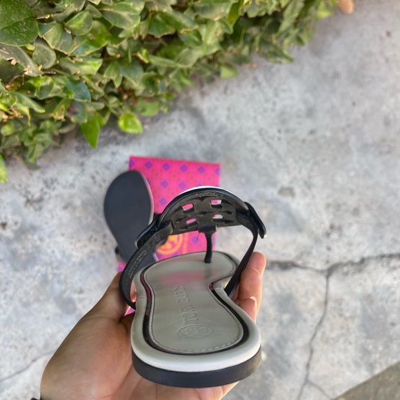 Tory Burch Metal Miller Calf leather Sandals - Picture 6 of 12